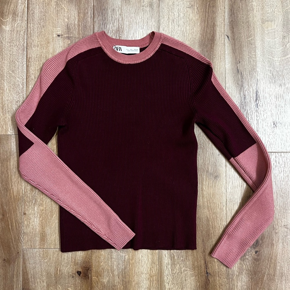 Zara Color Block Sweater